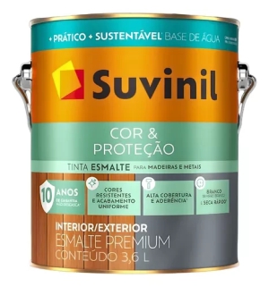 ESMALTE SUVINIL BASE DE ÁGUA – 3,6L E 0,9L